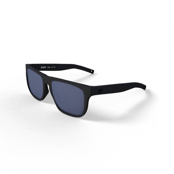 NEW COSTA DEL MAR men's spearo sunglasses in blackout/grey polarized-580p